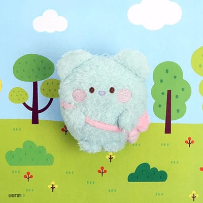 BT21 OFFICIAL MININI PLUSH KEYRING  PONPON-ENJOY