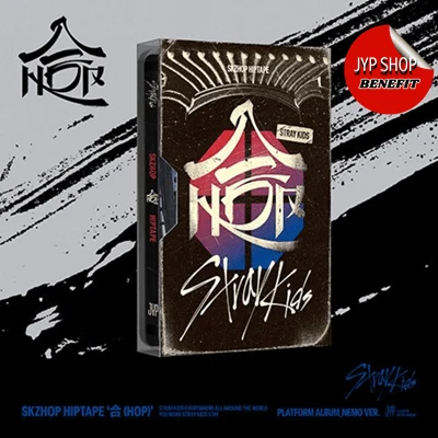 STRAY KIDS ALBUM SKZHOP HIPTAPE  合 HOP  (PLATFORM ALBUM_NEMO VER.)    |  JYP SHOP OFFICIAL PHOTOCARD INCLUDED PER NEMO (RANDOM 1 OUT OF 8)