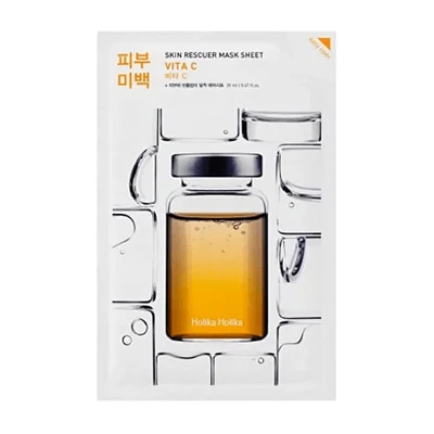 HOLIKA HOLIKA SKIN RESCUER MASK  VITA C   (1 SHEET)