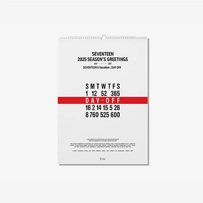 SEVENTEEN 2025 SEASON'S GREETINGS  (WALL CALENDAR)