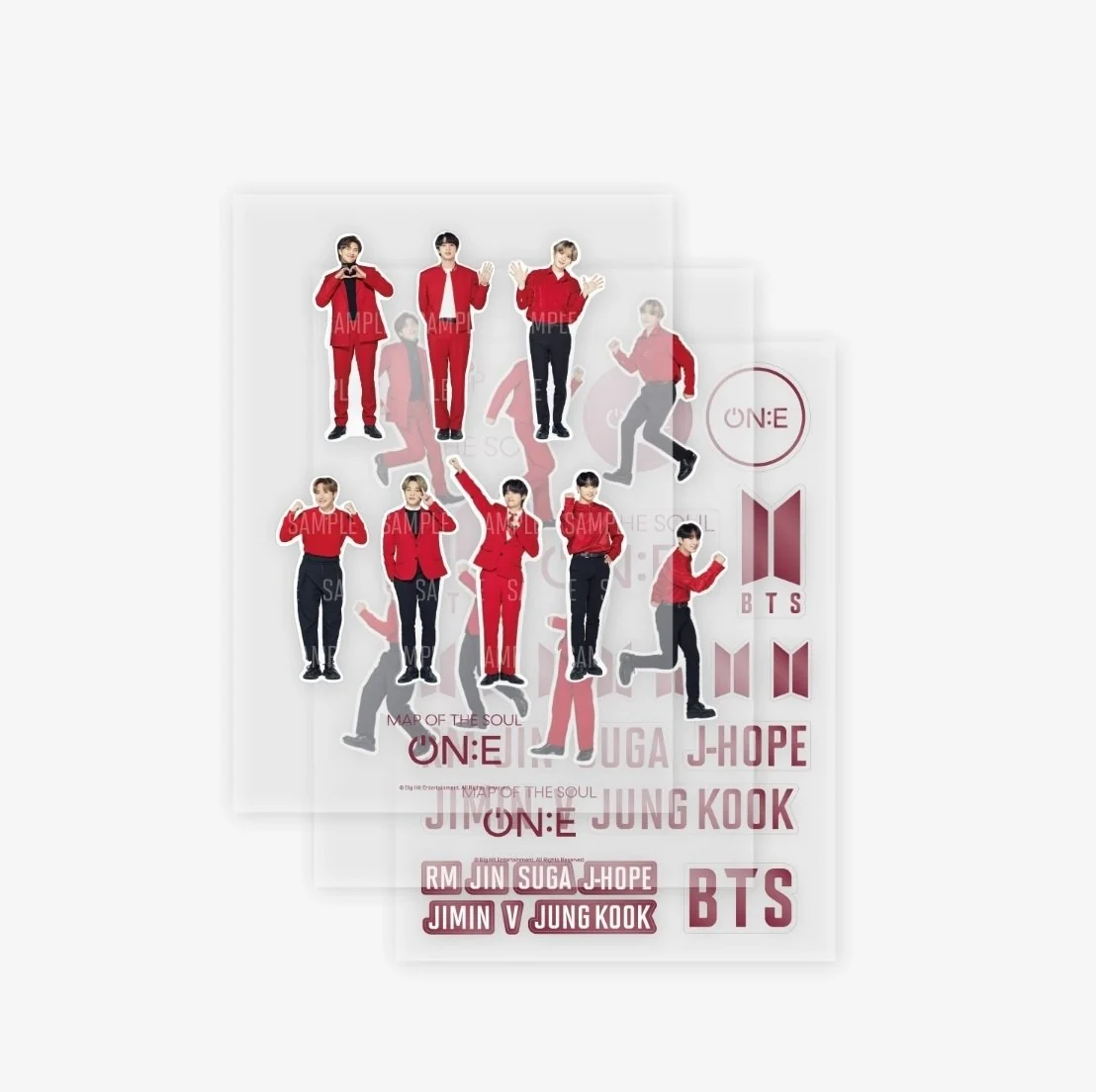 BTS  ON:E OFFICIAL LIGHTSTICK DECO STICKER