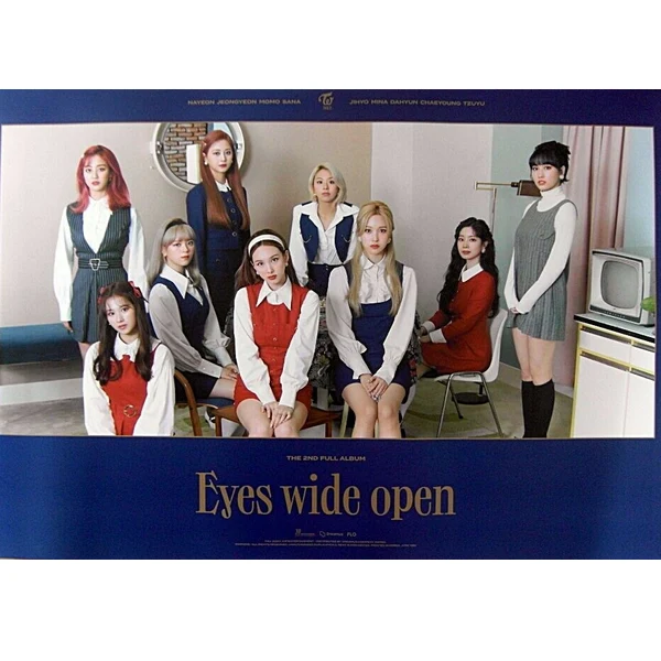 TWICE  EYES WIDE OPEN  2ND ALBUM OFFICIAL POSTER (RETRO VER)