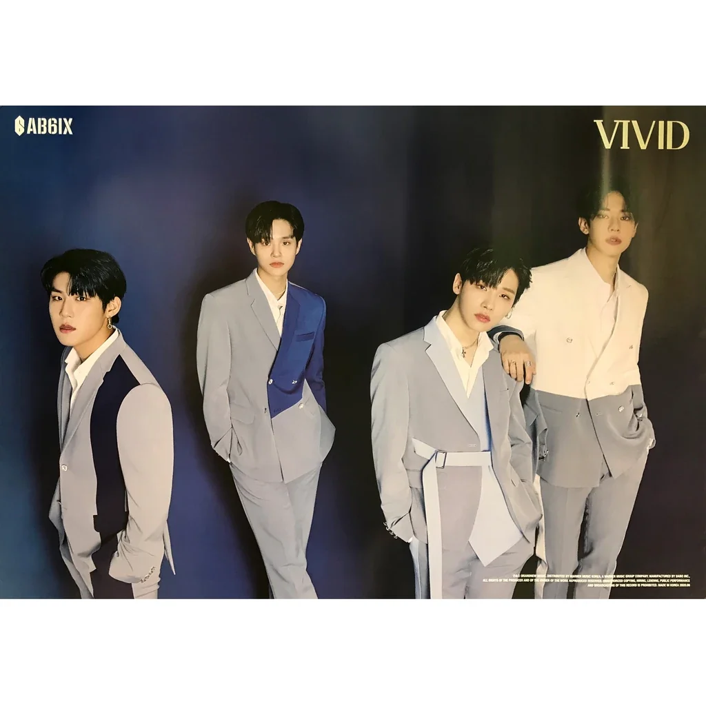 AB6IX   VIVID  2ND MINI ALBUM OFFICIAL POSTER (D VER)