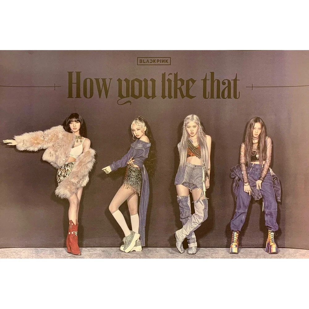 BLACKPINK HOW YOU LIKE THAT  SINGLE ALBUM SPECIAL EDITION OFFICIAL POSTER (DOUBLE SIDED)