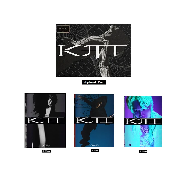 EXO KAI 1ST MINI ALBUM  (PHOTO BOOK VER 3 ALBUMS SET + 1 FLIP BOOK VER) TOTAL 4 ALBUMS SET