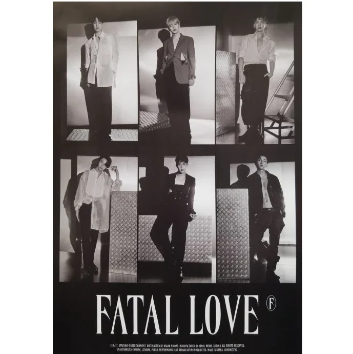 MONSTA X  FATAL LOVE 3RD ALBUM OFFICIAL POSTER (VER 4)