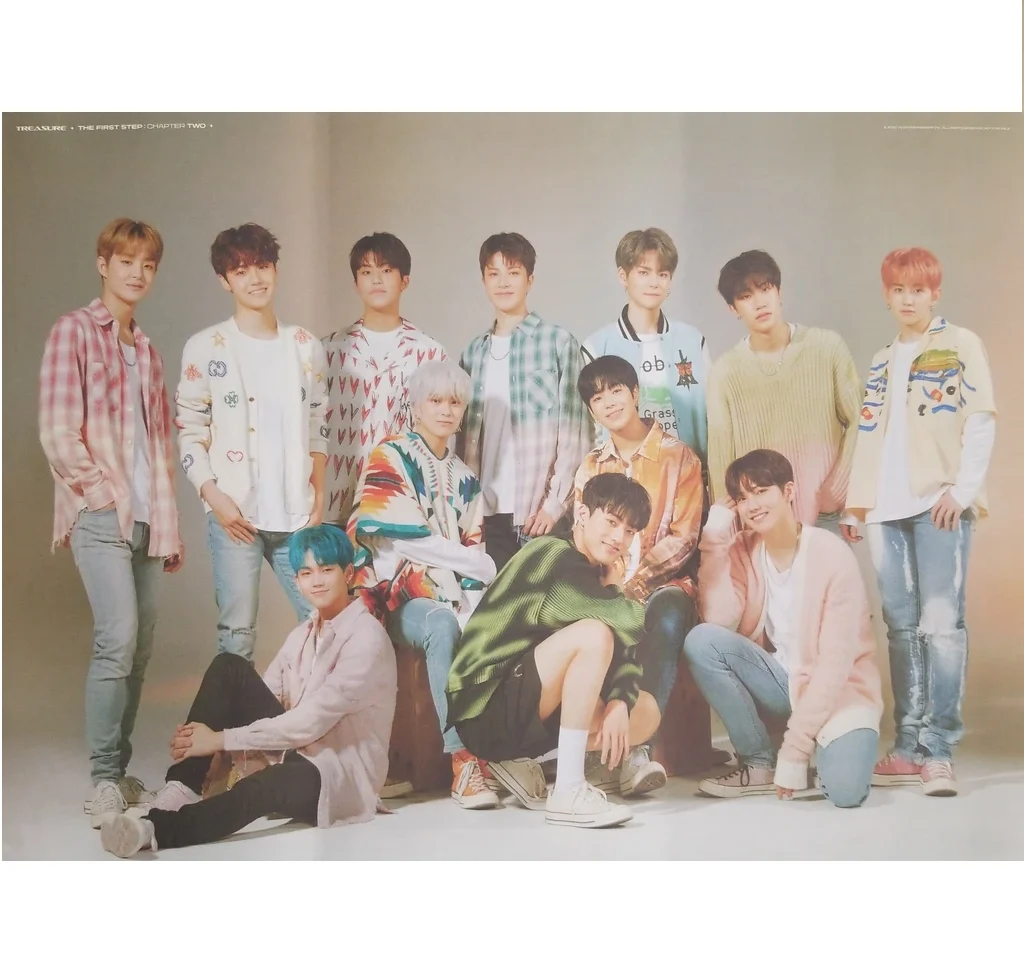 TREASURE   THE FIRST STEP : CHAPTER TWO  1ST SINGLE ALBUM OFFICIAL DOUBLE SIDED POSTER