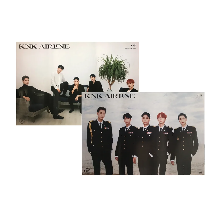 KNK  KNK AIRLINE  ALBUM OFFICIAL POSTERS (2 POSTERS SET)